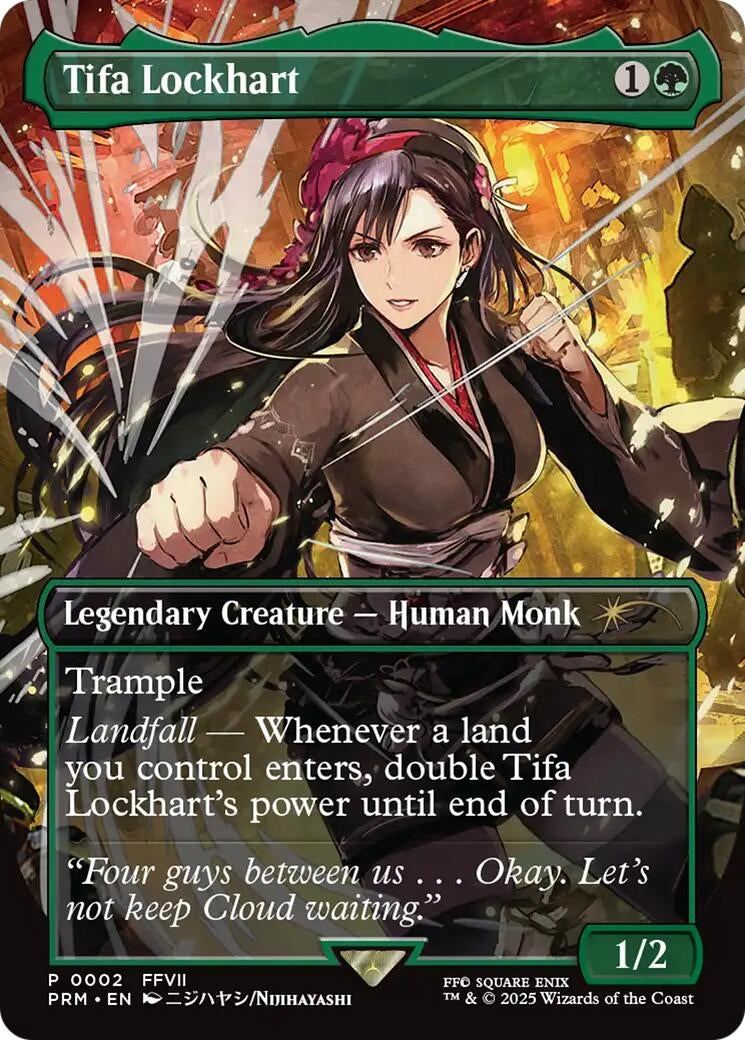 Image for Tifa Lockhart (Borderless) (2) [MagicFest Cards] - Magic: The Gathering