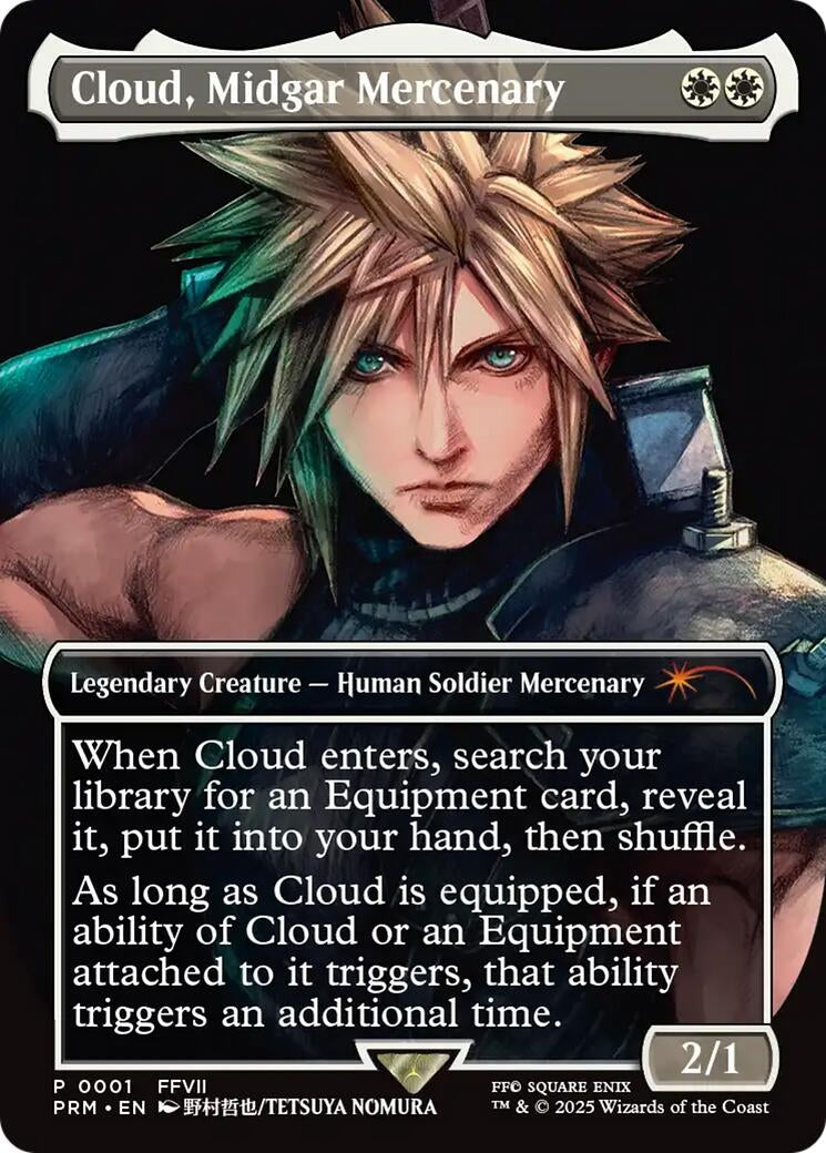Image for Cloud, Midgar Mercenary (1) [Pro Tour Promos] - Magic: The Gathering