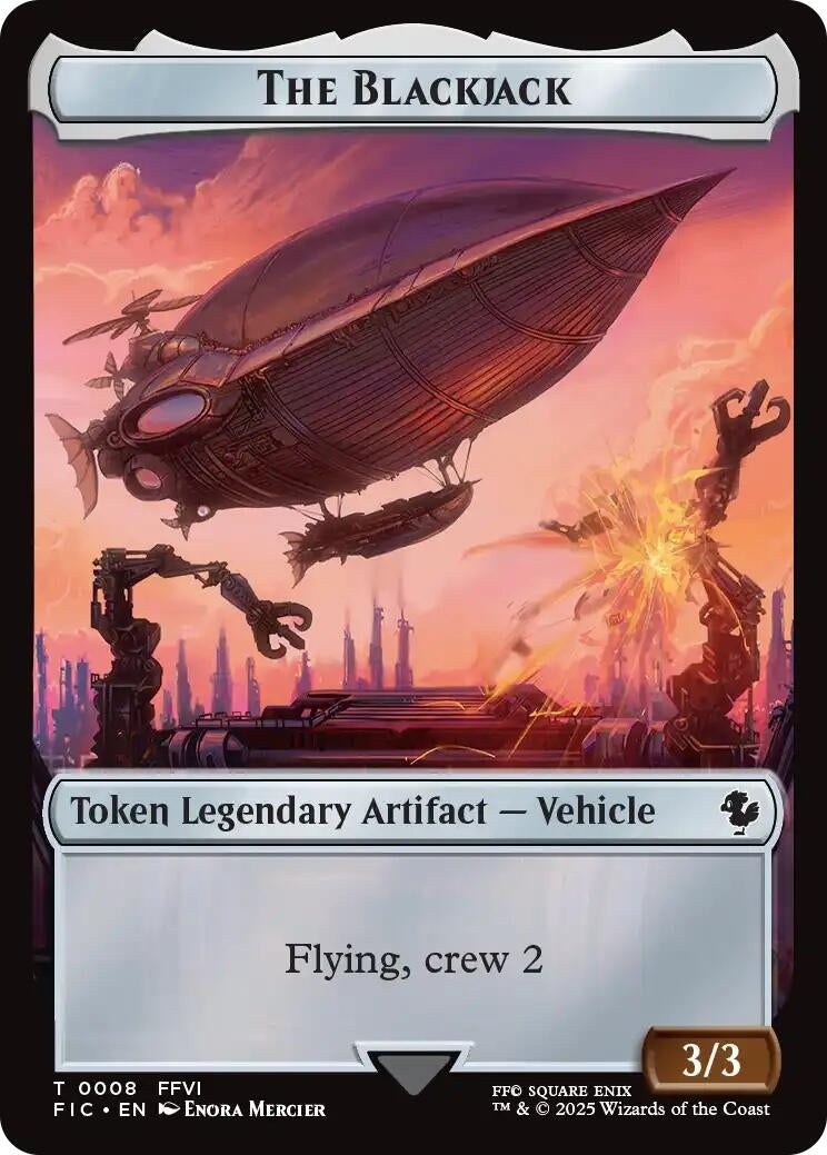 Image for The Blackjack // The Monarch Double-Sided Token (8 // 11) [FINAL FANTASY] - Magic: The Gathering