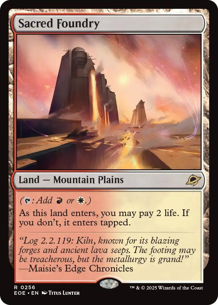 Image for Sacred Foundry (256) [Edge of Eternities] - Magic: The Gathering