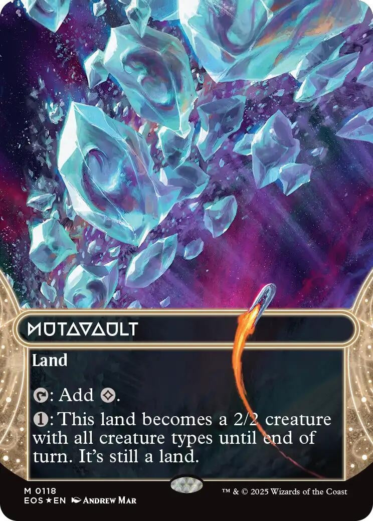 Image for Mutavault (0118) (Borderless) (Galaxy Foil) (118) [Edge of Eternities: Stellar Sights] - Magic: The Gathering