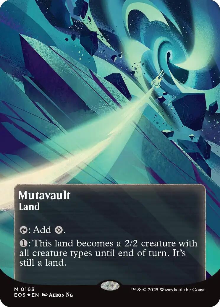 Image for Mutavault (0163) (Borderless) (Galaxy Foil) (163) [Edge of Eternities: Stellar Sights] - Magic: The Gathering