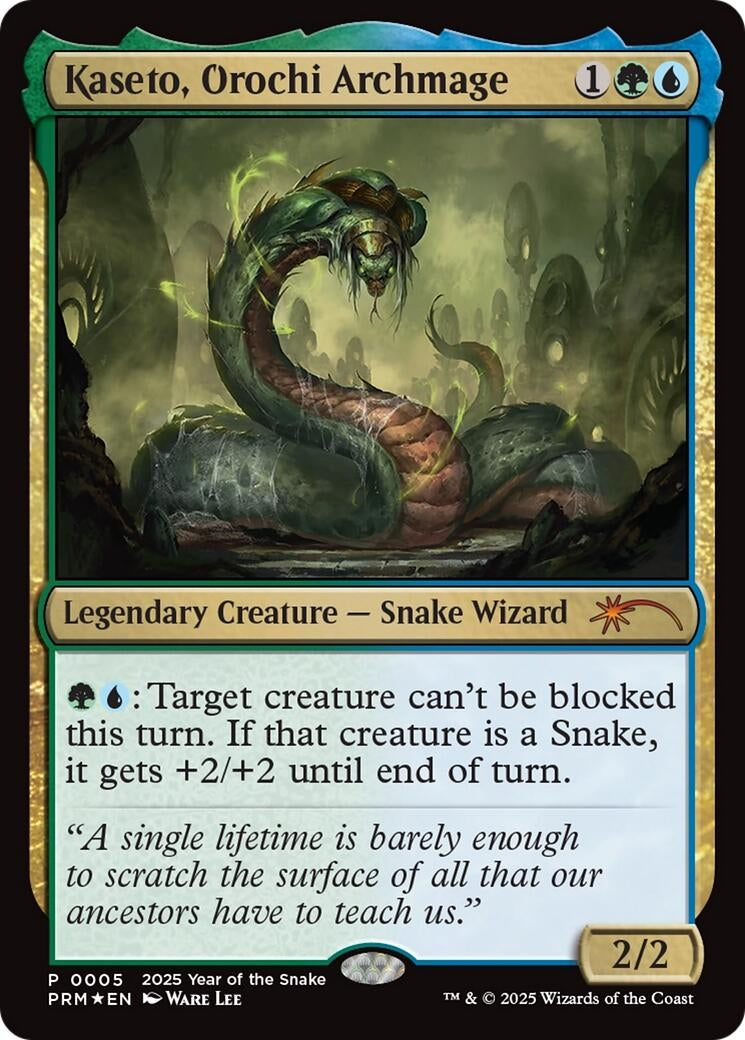 Image for Kaseto, Orochi Archmage (Year of the Snake 2025) (5) [Standard Showdown Promos] - Magic: The Gathering