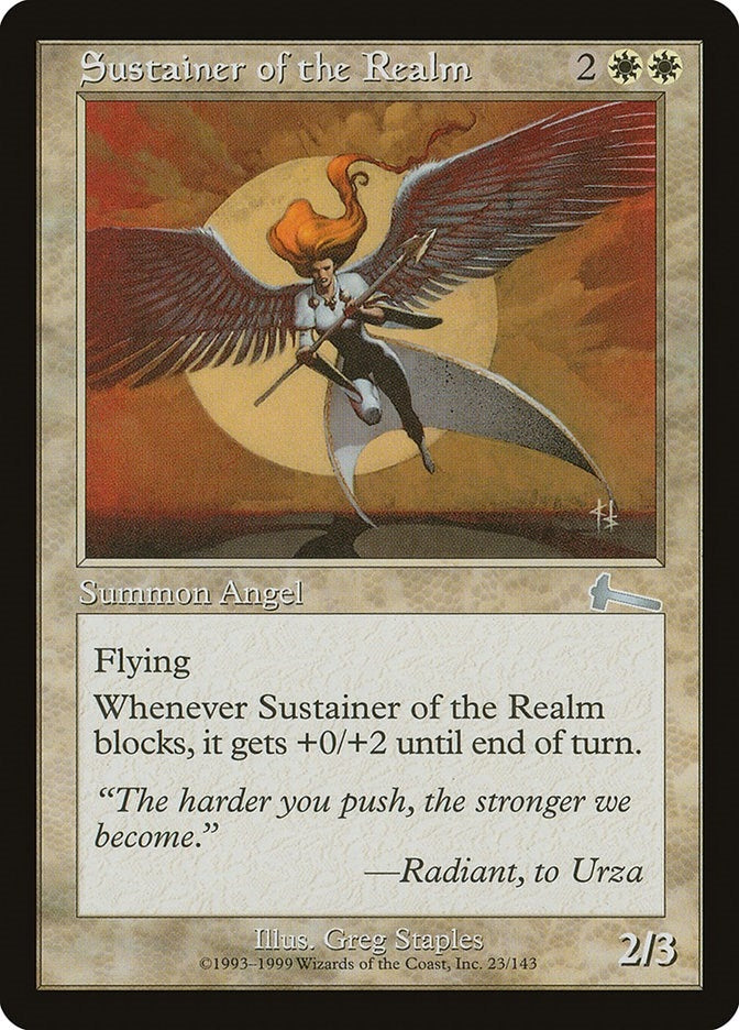 Image for Sustainer of the Realm (23) [Urza's Legacy] - Magic: The Gathering