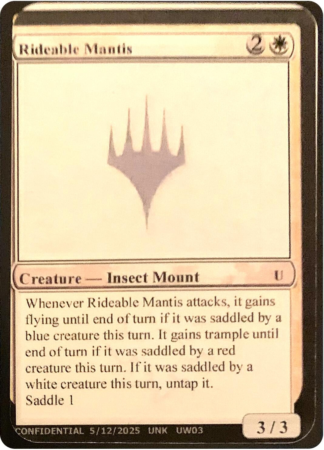 Image for Rideable Mantis [Un-Known Event Playtest Cards] - Magic: The Gathering