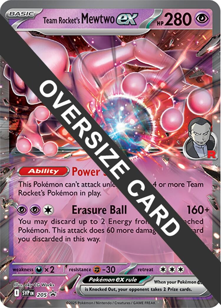 Image for Team Rocket's Mewtwo ex (205) [Jumbo Cards] - Pokemon