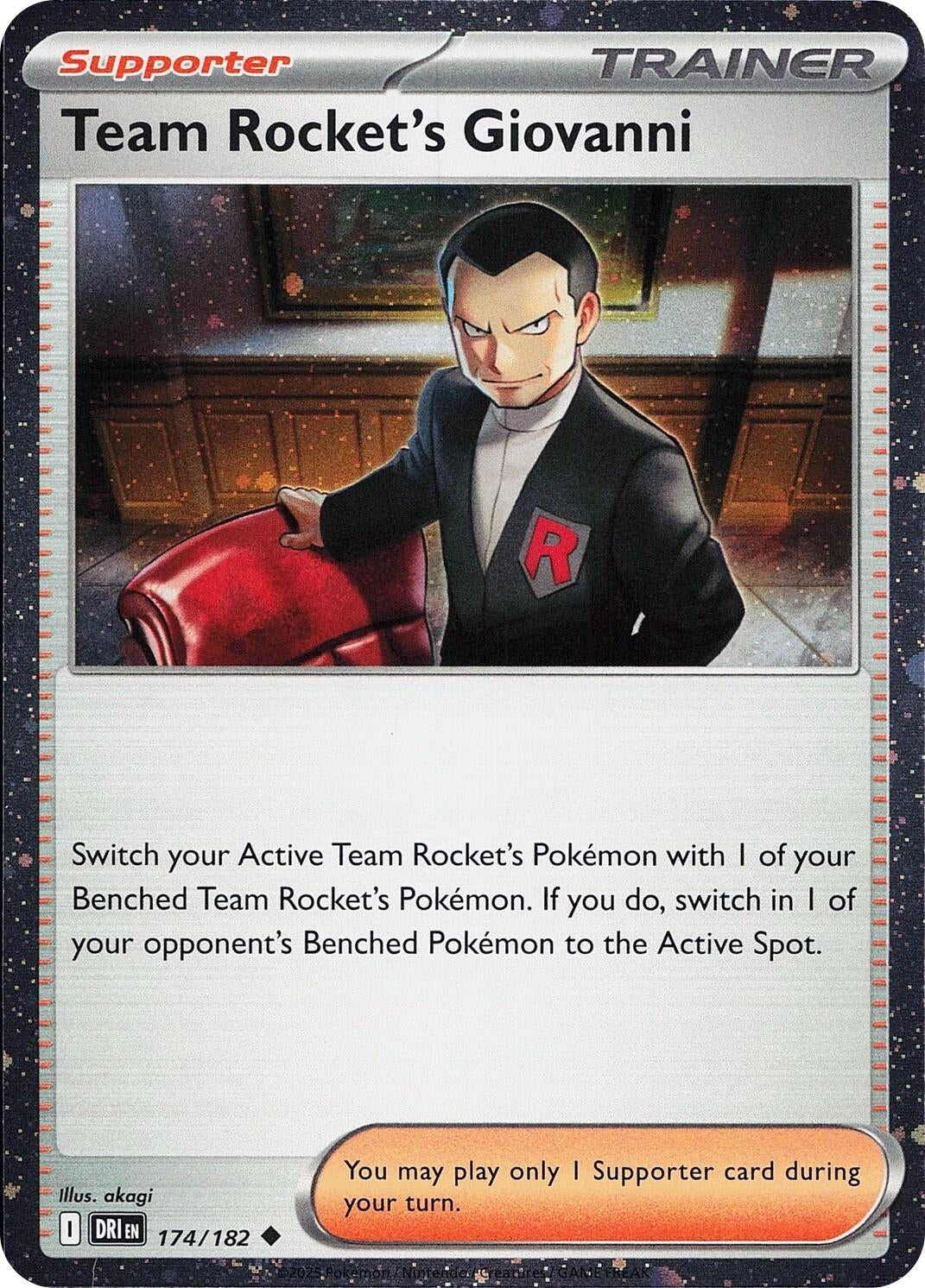 Image for Team Rocket's Giovanni (Cosmos Holo) (174/182) [Miscellaneous Cards & Products] - Pokemon