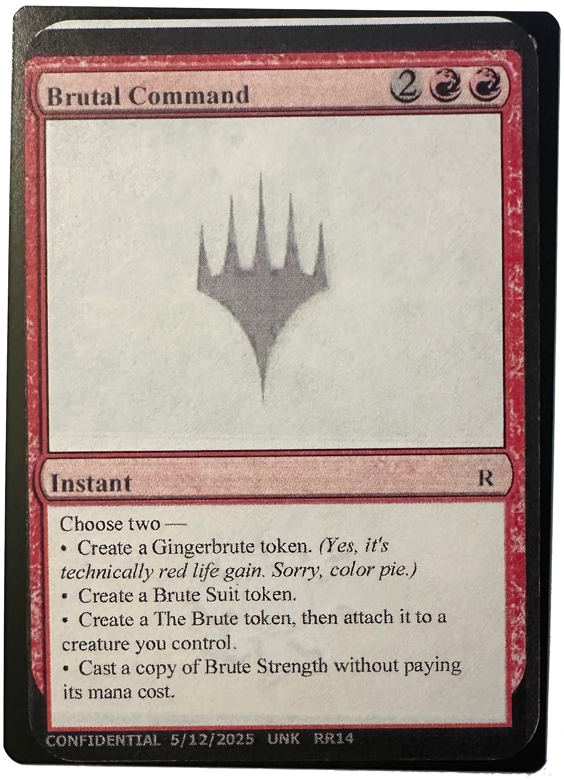 Image for Brutal Command [Un-Known Event Playtest Cards] - Magic: The Gathering