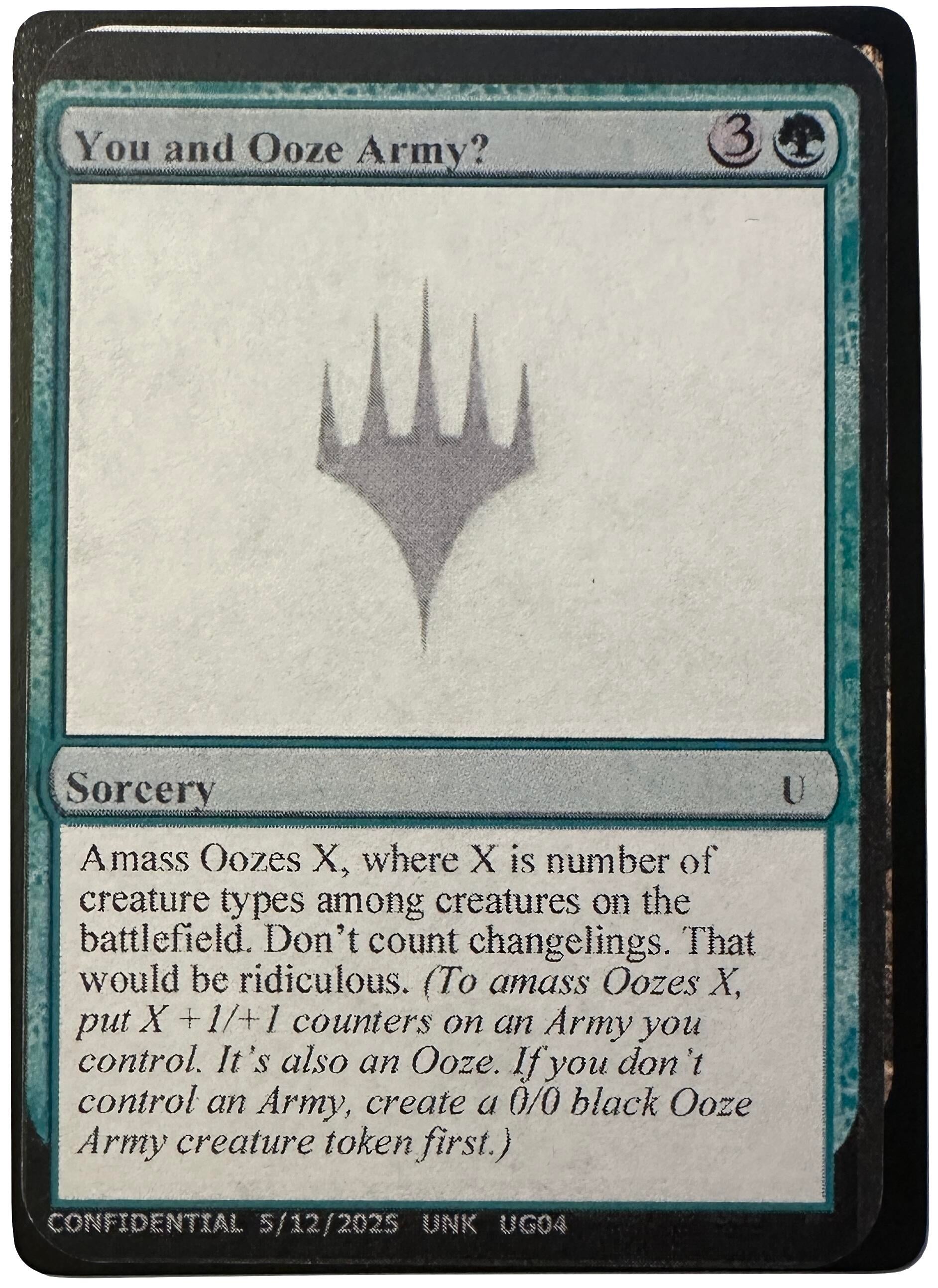 Image for You and Ooze Army? [Un-Known Event Playtest Cards] - Magic: The Gathering
