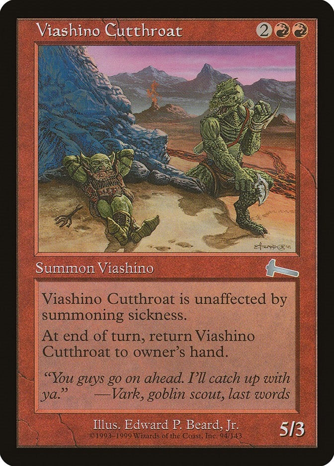 Image for Viashino Cutthroat (94) [Urza's Legacy] - Magic: The Gathering