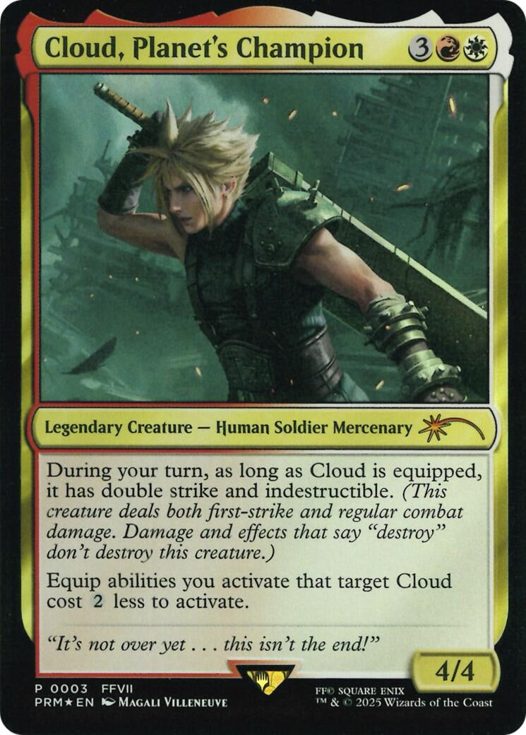 Image for Cloud, Planet's Champion (Costco Bundle) (3) [Unique and Miscellaneous Promos] - Magic: The Gathering