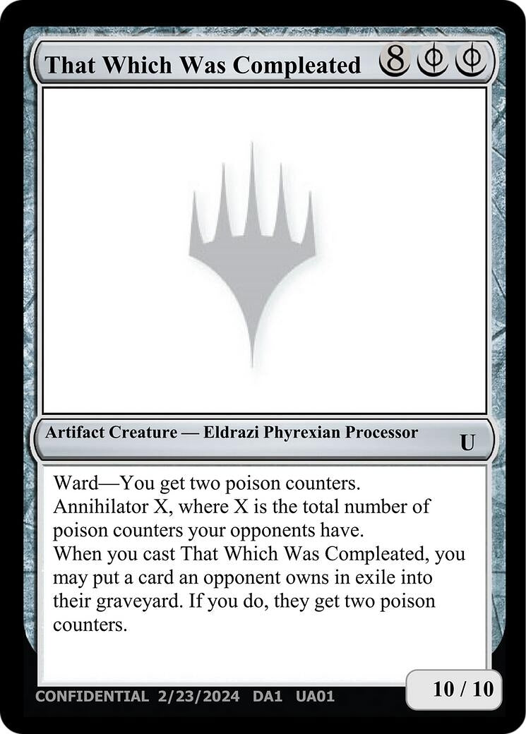 Image for That Which Was Compleated [Un-Known Event Playtest Cards] - Magic: The Gathering