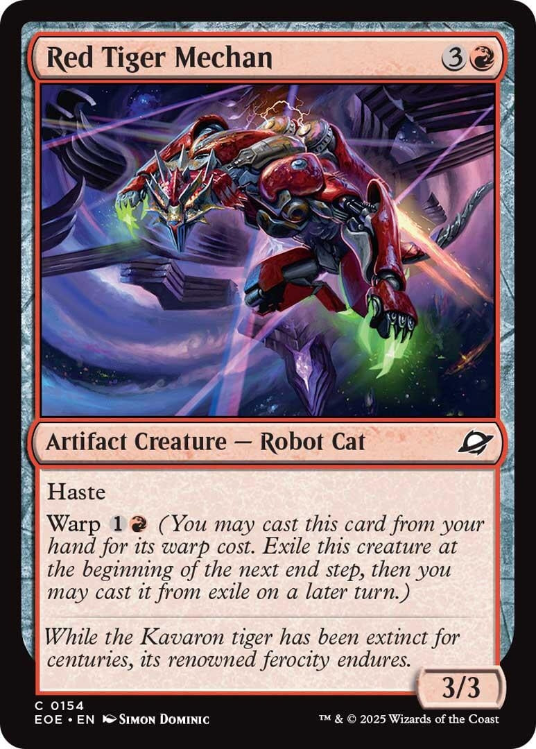 Image for Red Tiger Mechan (154) [Edge of Eternities] - Magic: The Gathering