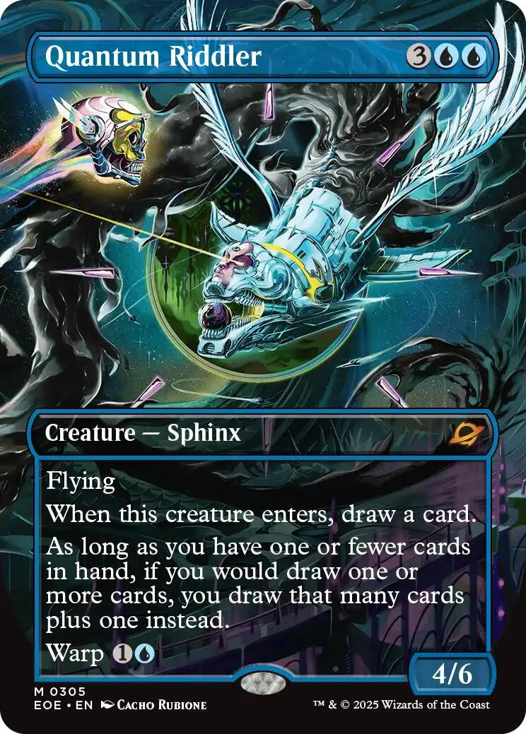 Image for Quantum Riddler (Borderless) (305) [Edge of Eternities] - Magic: The Gathering