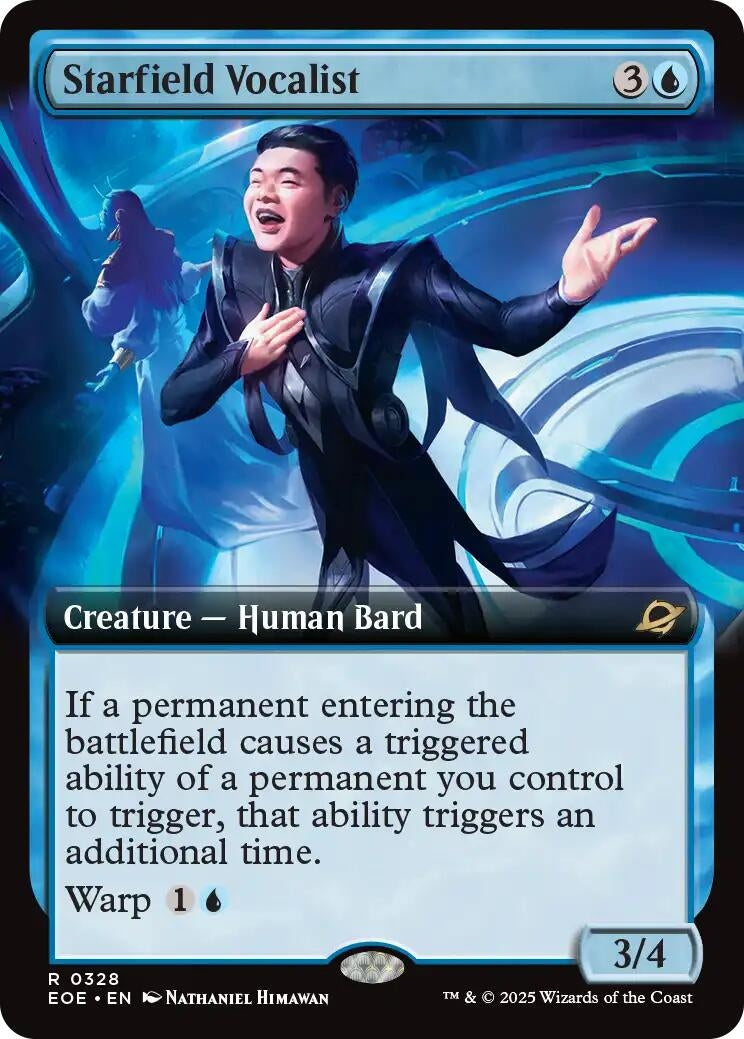 Image for Starfield Vocalist (Extended Art) (328) [Edge of Eternities] - Magic: The Gathering