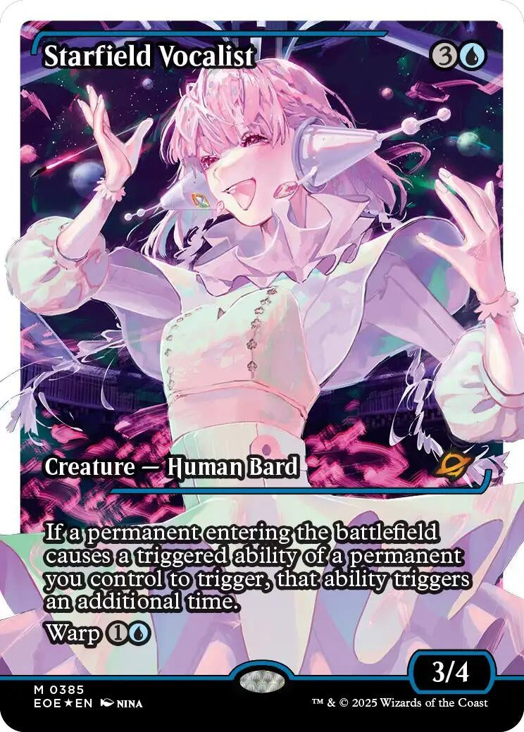 Image for Starfield Vocalist (Showcase) (Fracture Foil) (385) [Edge of Eternities] - Magic: The Gathering