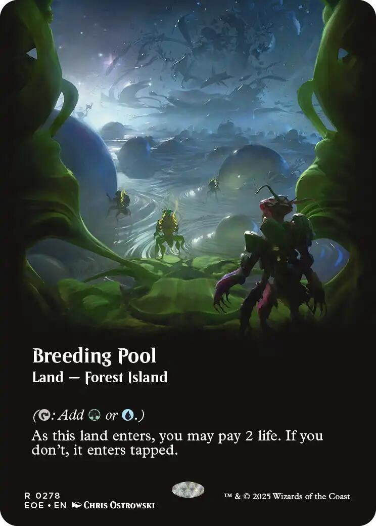Image for Breeding Pool (Borderless) (278) [Edge of Eternities] - Magic: The Gathering