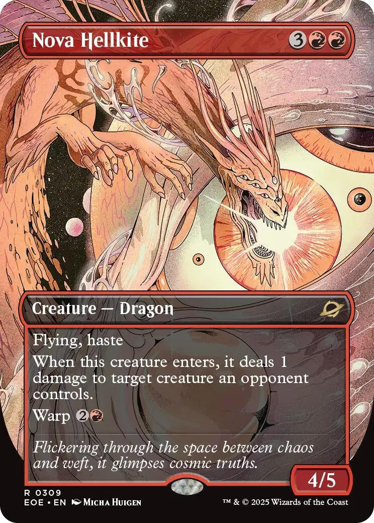 Image for Nova Hellkite (Borderless) (309) [Edge of Eternities] - Magic: The Gathering