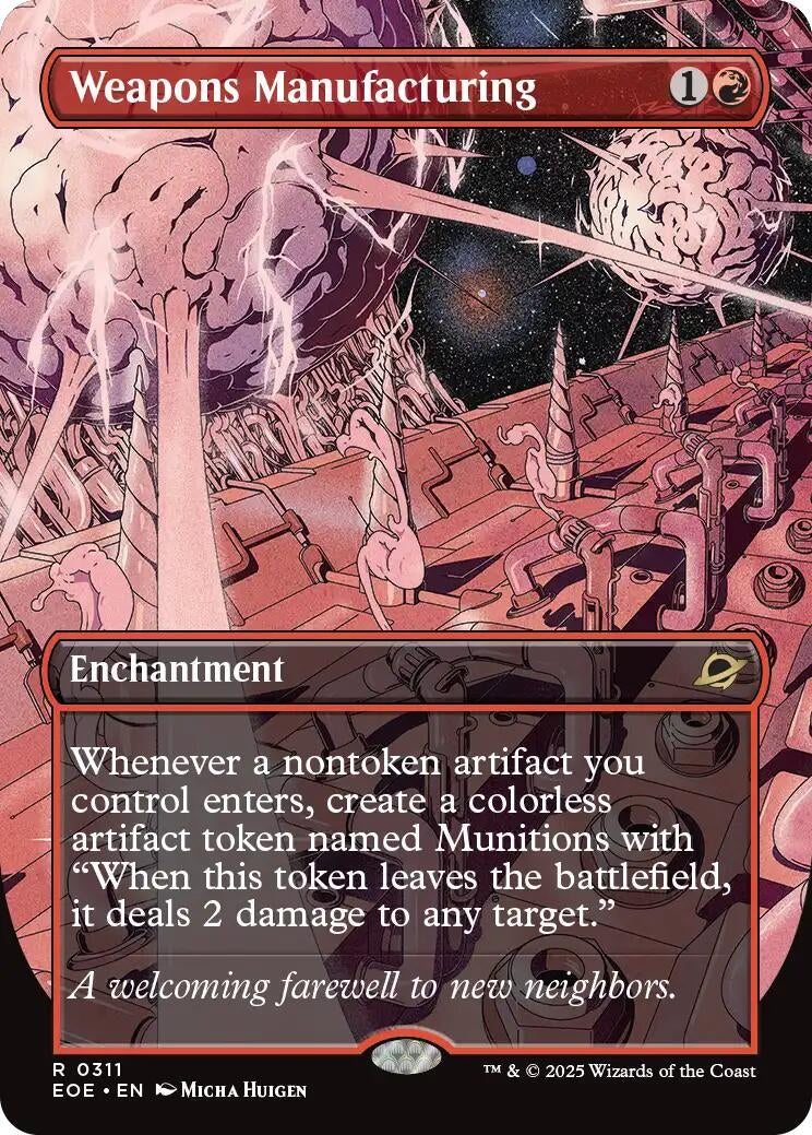 Image for Weapons Manufacturing (Borderless) (311) [Edge of Eternities] - Magic: The Gathering