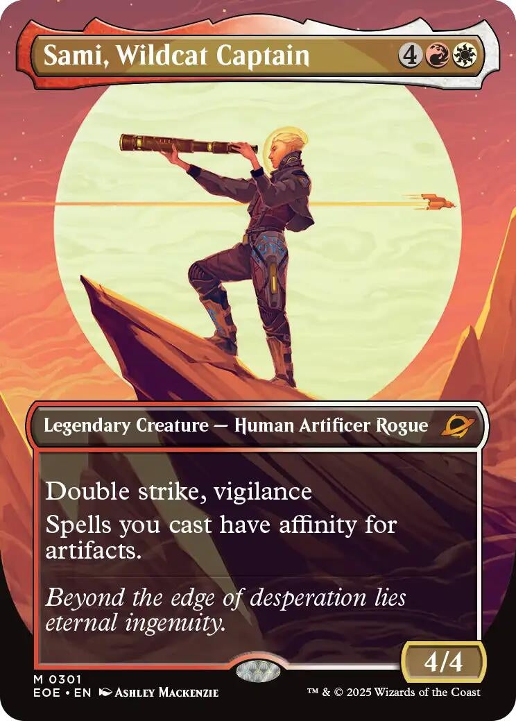 Image for Sami, Wildcat Captain (Borderless) (301) [Edge of Eternities] - Magic: The Gathering