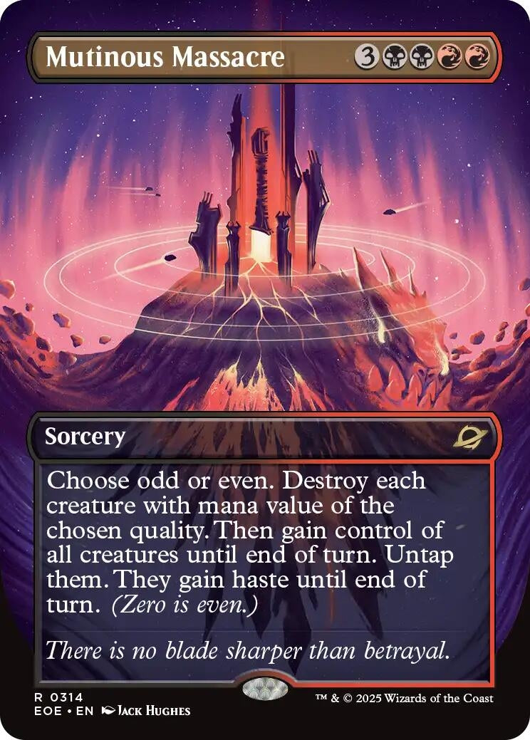 Image for Mutinous Massacre (Borderless) (314) [Edge of Eternities] - Magic: The Gathering