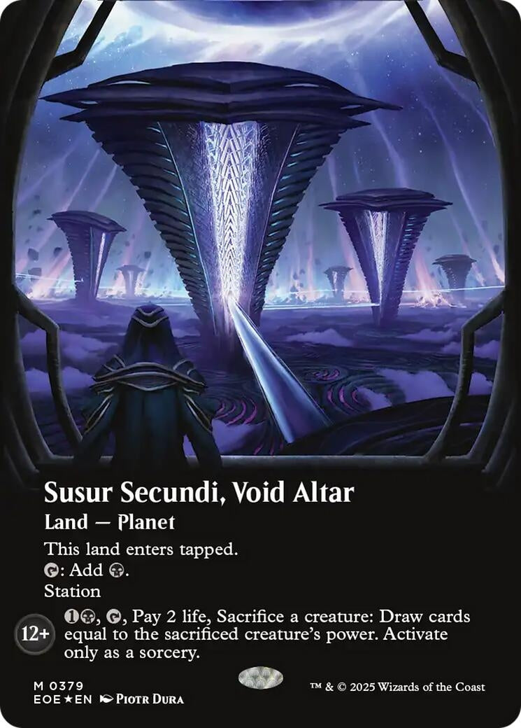 Image for Susur Secundi, Void Altar (Borderless) (Galaxy Foil) (379) [Edge of Eternities] - Magic: The Gathering