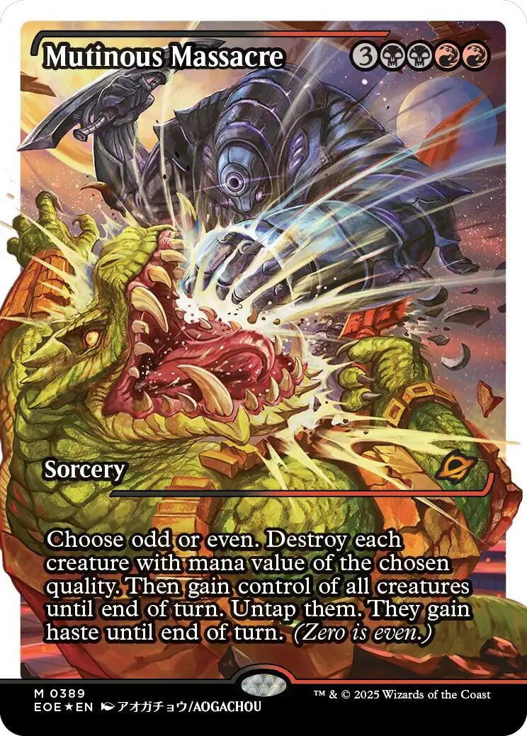 Image for Mutinous Massacre (Showcase) (Fracture Foil) (389) [Edge of Eternities] - Magic: The Gathering