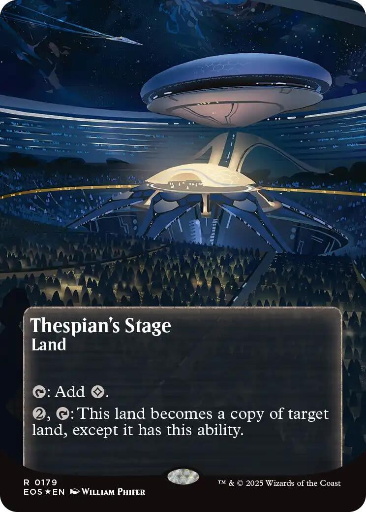 Image for Thespian's Stage (0179) (Borderless) (Galaxy Foil) (179) [Edge of Eternities: Stellar Sights] - Magic: The Gathering