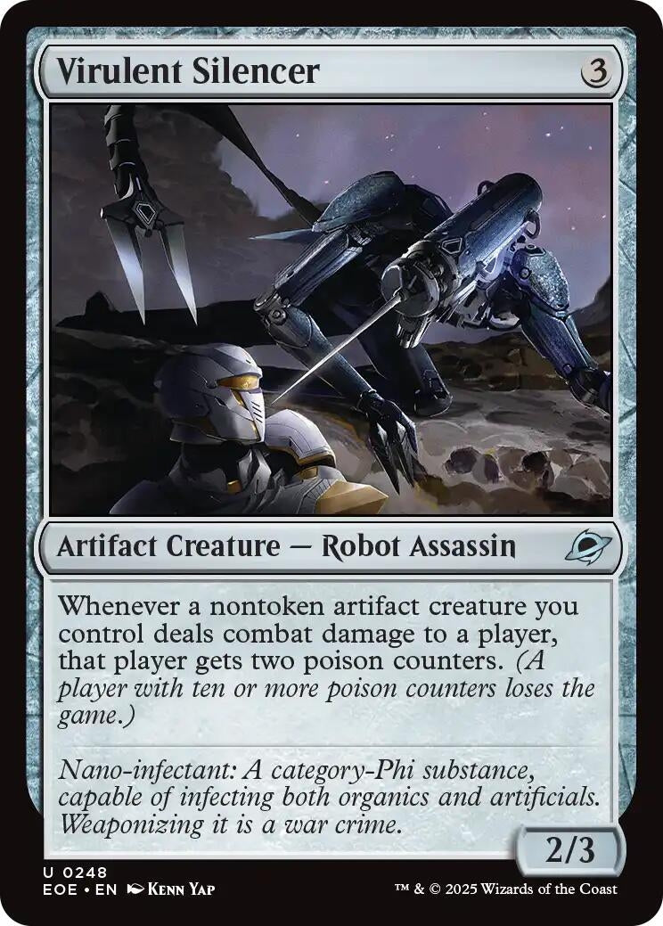 Image for Virulent Silencer (248) [Edge of Eternities] - Magic: The Gathering