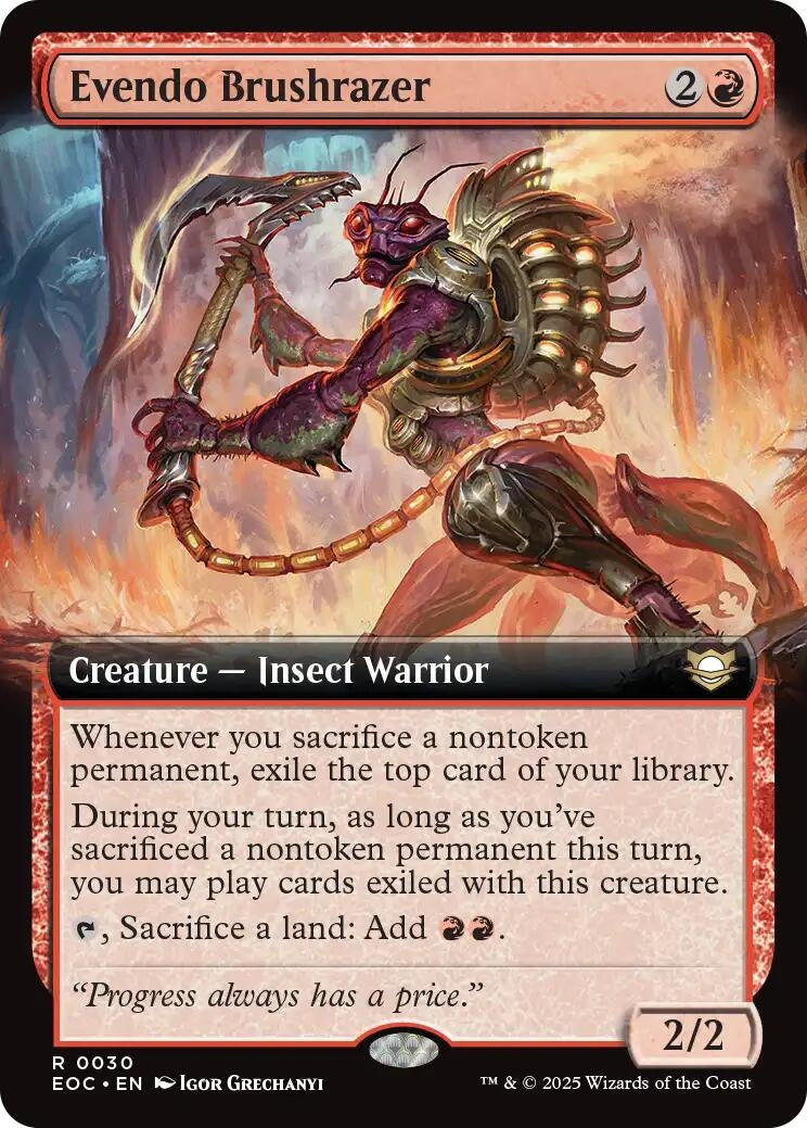 Image for Evendo Brushrazer (Extended Art) (30) [Edge of Eternities] - Magic: The Gathering