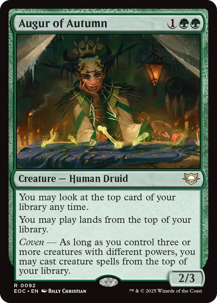 Image for Augur of Autumn (92) [Edge of Eternities] - Magic: The Gathering
