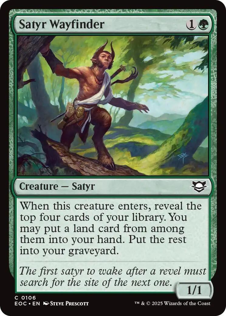 Image for Satyr Wayfinder (106) [Edge of Eternities] - Magic: The Gathering