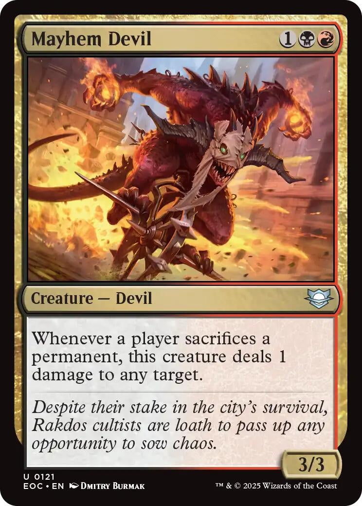 Image for Mayhem Devil (121) [Edge of Eternities] - Magic: The Gathering