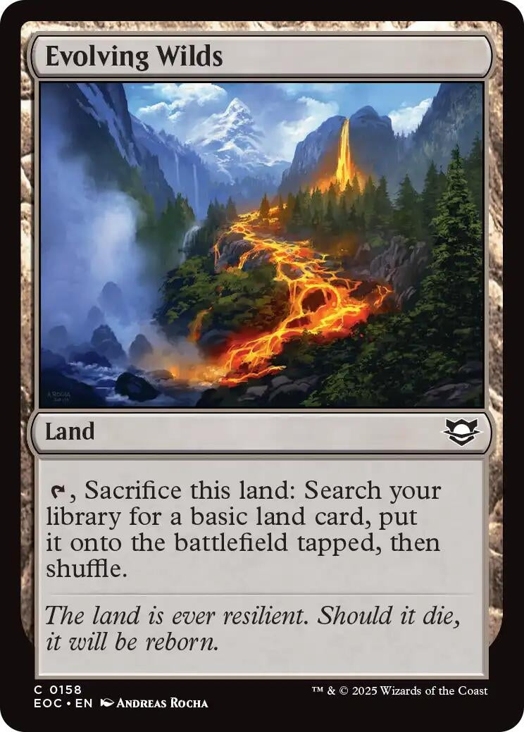 Image for Evolving Wilds (158) [Commander: Edge of Eternities] - Magic: The Gathering