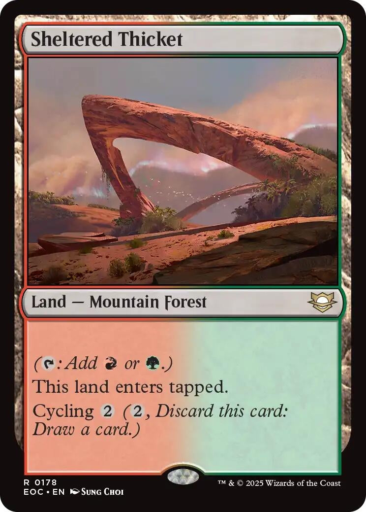 Image for Sheltered Thicket (178) [Edge of Eternities] - Magic: The Gathering
