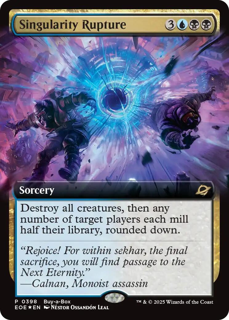 Image for Singularity Rupture (Extended Art) (398) [Buy-A-Box Promos] - Magic: The Gathering