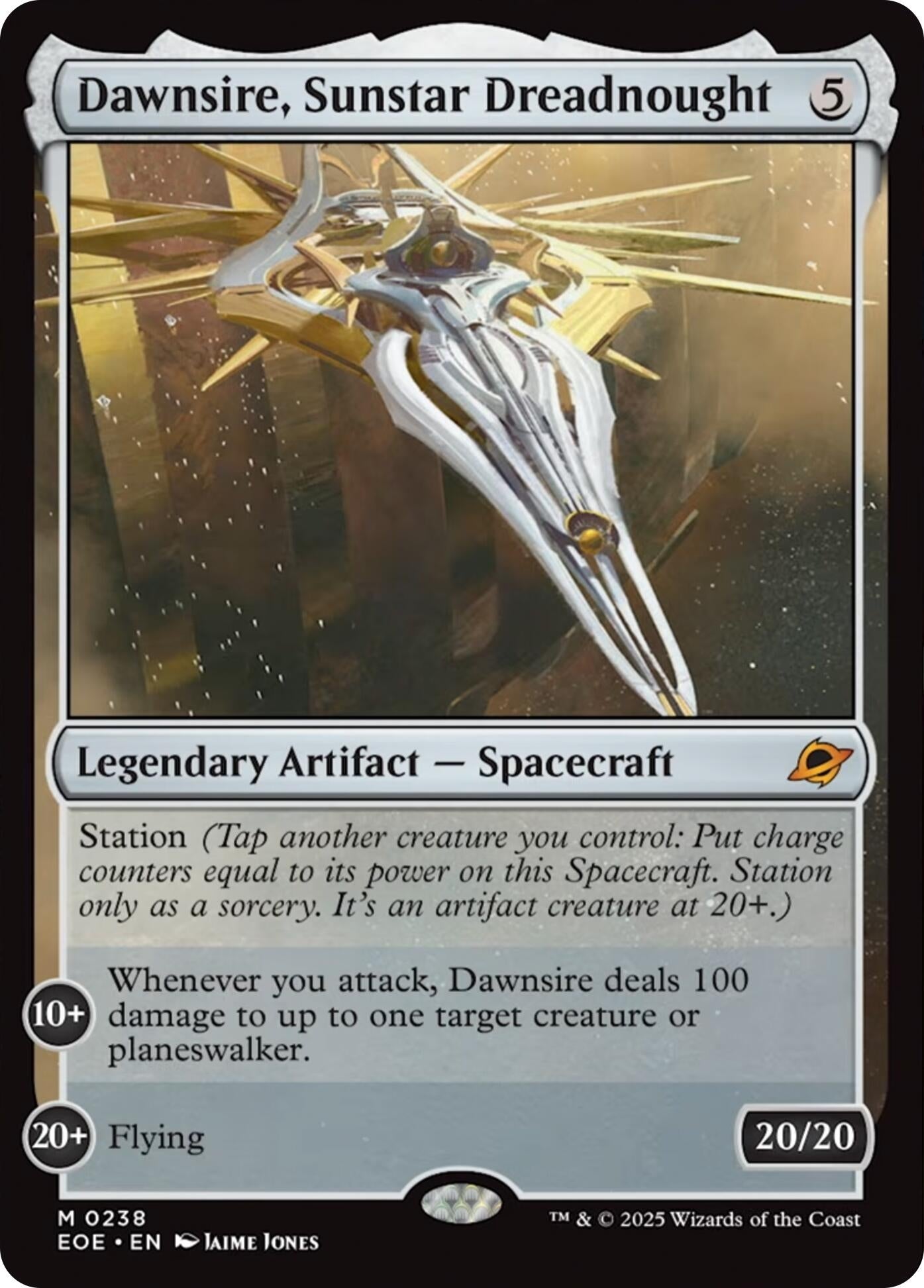 Image for Dawnsire, Sunstar Dreadnought (238) [Edge of Eternities] - Magic: The Gathering