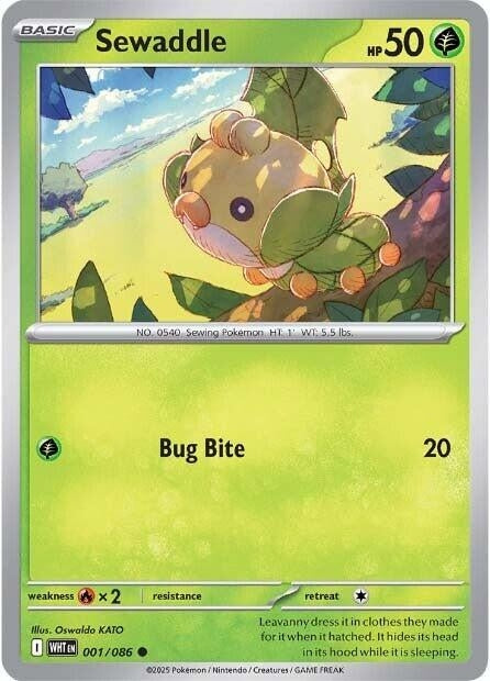 Image for Sewaddle (001/086) [SV: White Flare] - Pokemon