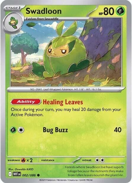 Image for Swadloon (002/086) [SV: White Flare] - Pokemon