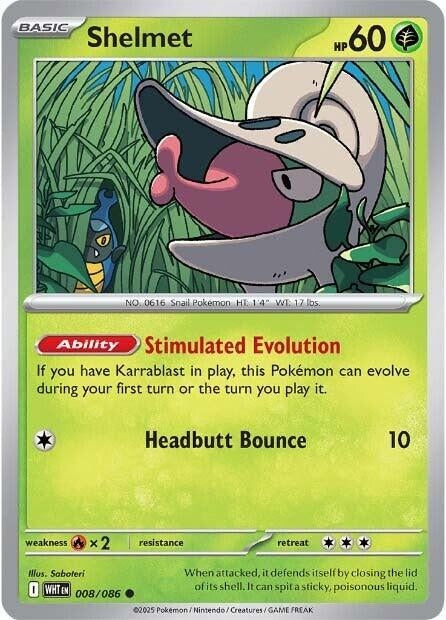 Image for Shelmet (008/086) [SV: White Flare] - Pokemon