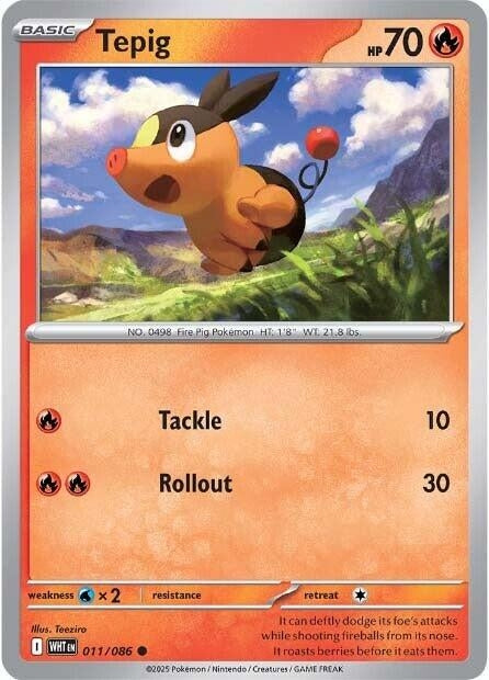 Image for Tepig (011/086) [SV: White Flare] - Pokemon