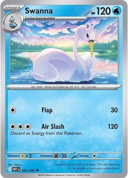 Image for Swanna (026/086) [SV: White Flare] - Pokemon