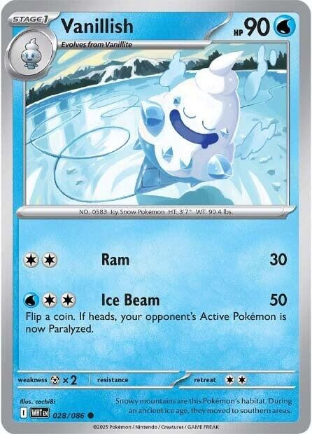 Image for Vanillish (028/086) [SV: White Flare] - Pokemon