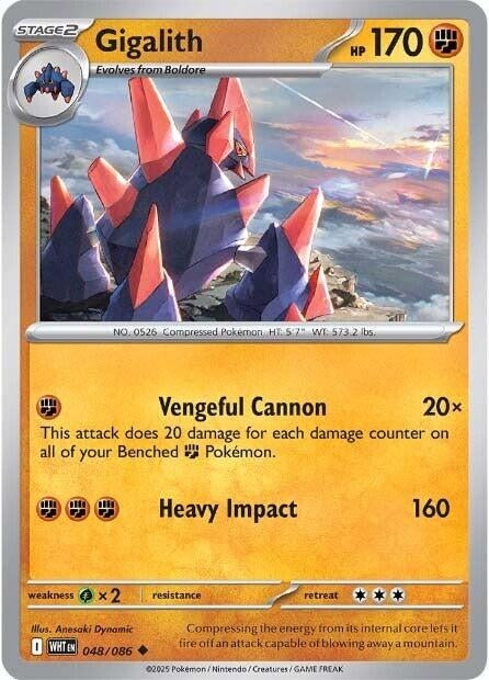 Image for Gigalith (048/086) [SV: White Flare] - Pokemon