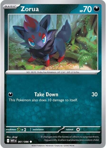 Image for Zorua (061/086) [SV: White Flare] - Pokemon