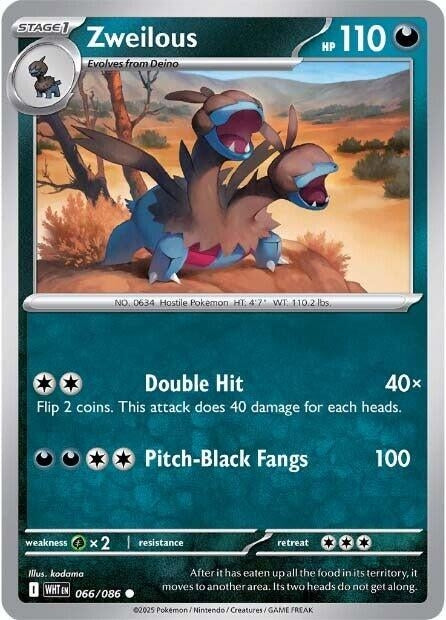 Image for Zweilous (066/086) [SV: White Flare] - Pokemon