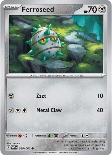 Image for Ferroseed (068/086) [SV: White Flare] - Pokemon