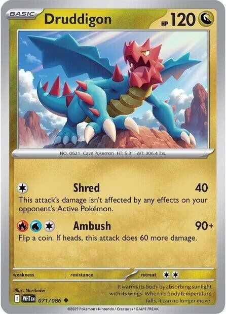 Image for Druddigon (071/086) [SV: White Flare] - Pokemon