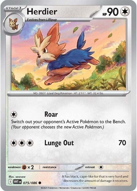 Image for Herdier (075/086) [SV: White Flare] - Pokemon