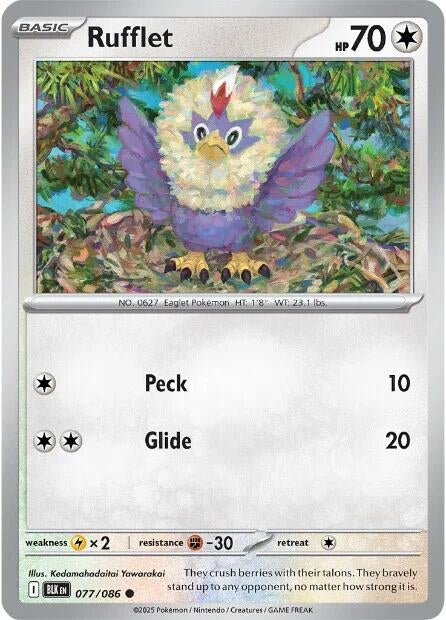 Image for Rufflet (077/086) [SV: Black Bolt] - Pokemon